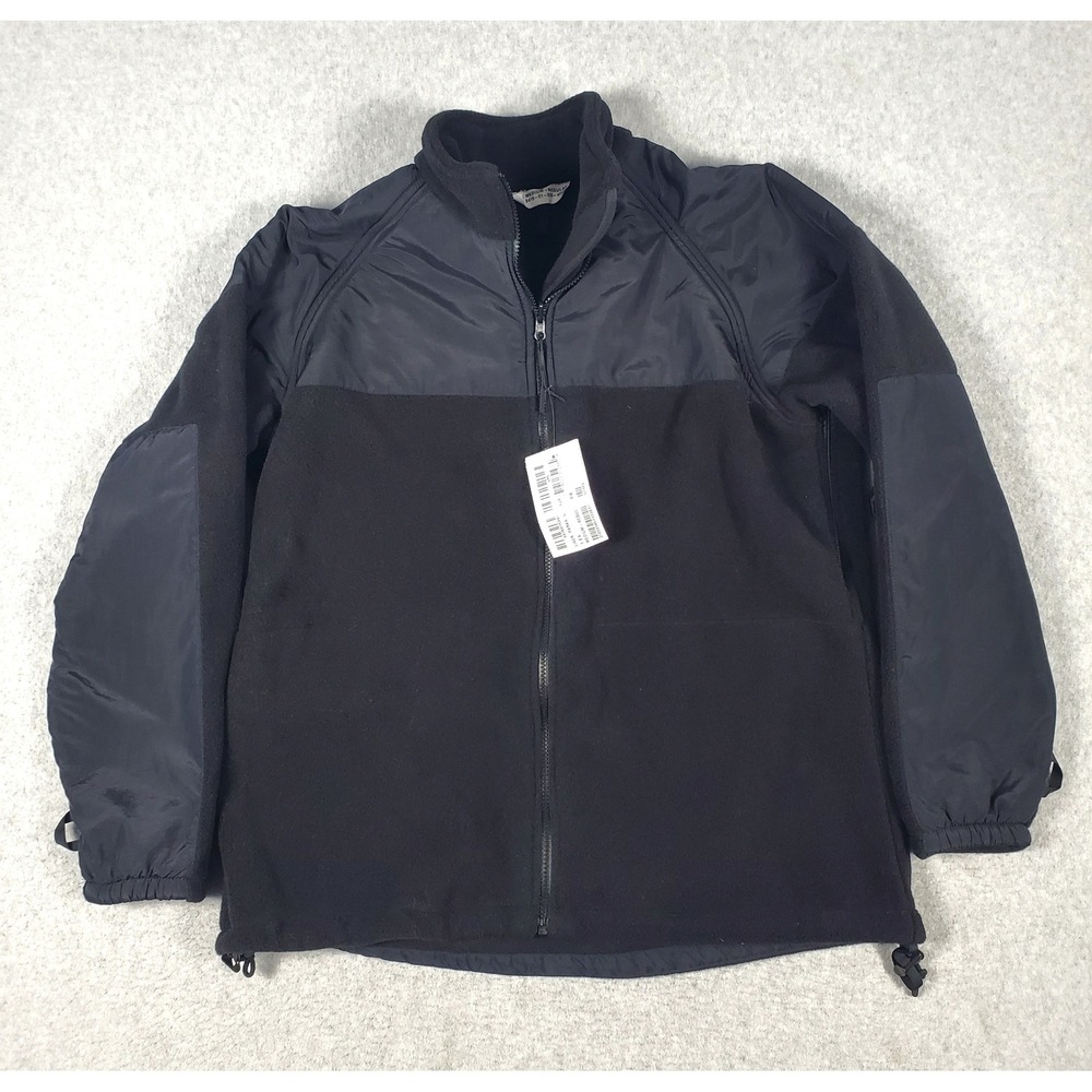 US Navy Parka Liner Black Fleece Jacket Military NSN 8415-01-539-4056 Medium Reg